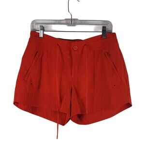 Athleta Women's Athletic Walking Hiking Working Out Orange Shorts 8T